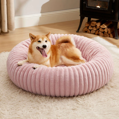 Cozy Donut Pet Bed – Soft, Round & Washable