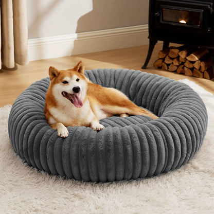 Cozy Donut Pet Bed – Soft, Round & Washable