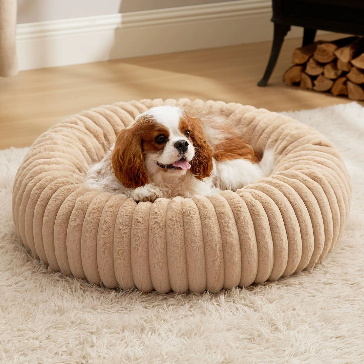 Cozy Donut Pet Bed – Soft, Round & Washable