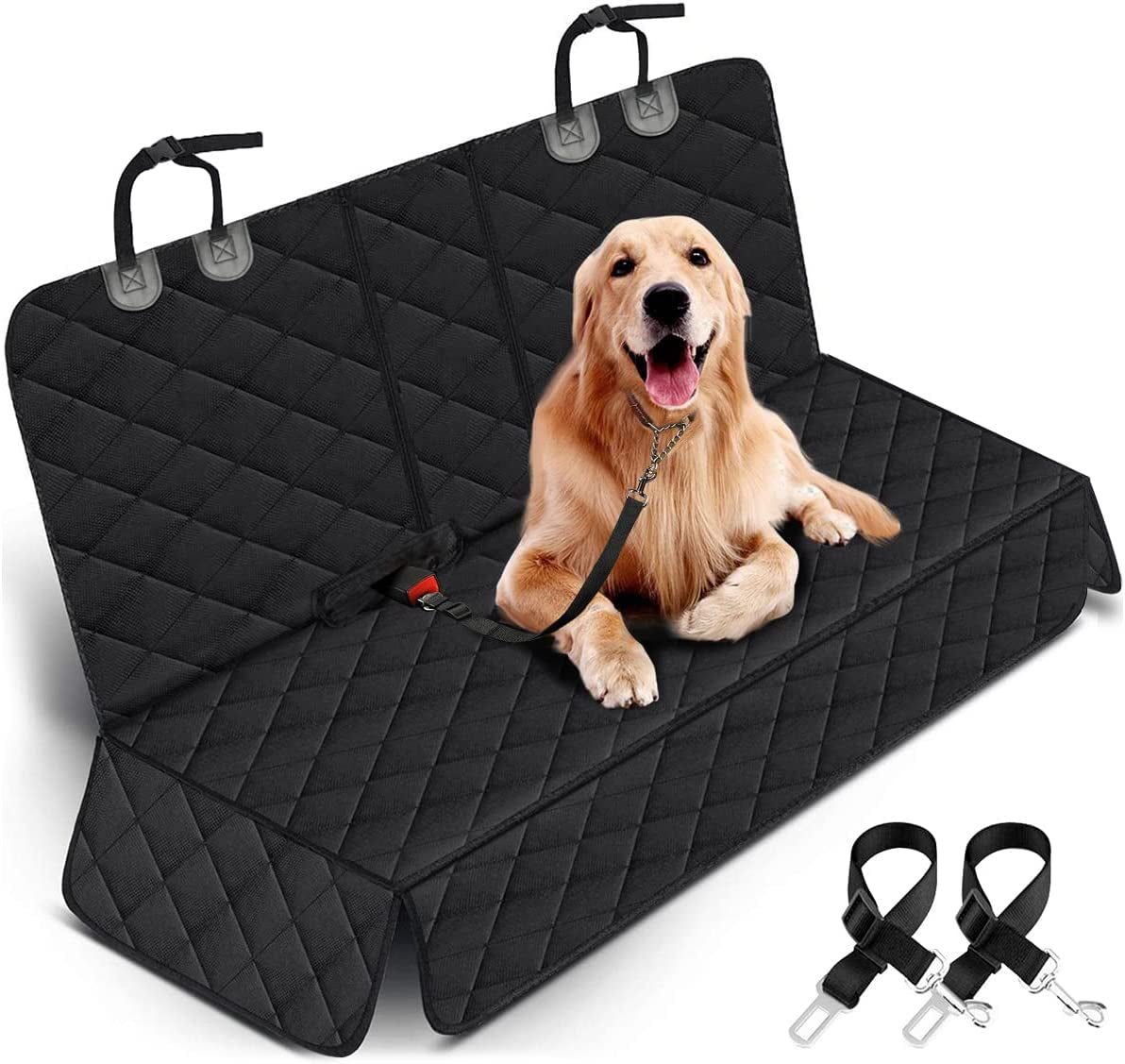 elipets Ultimate Dog Car Seat Cover - Premium Back Seat Protector for Pets